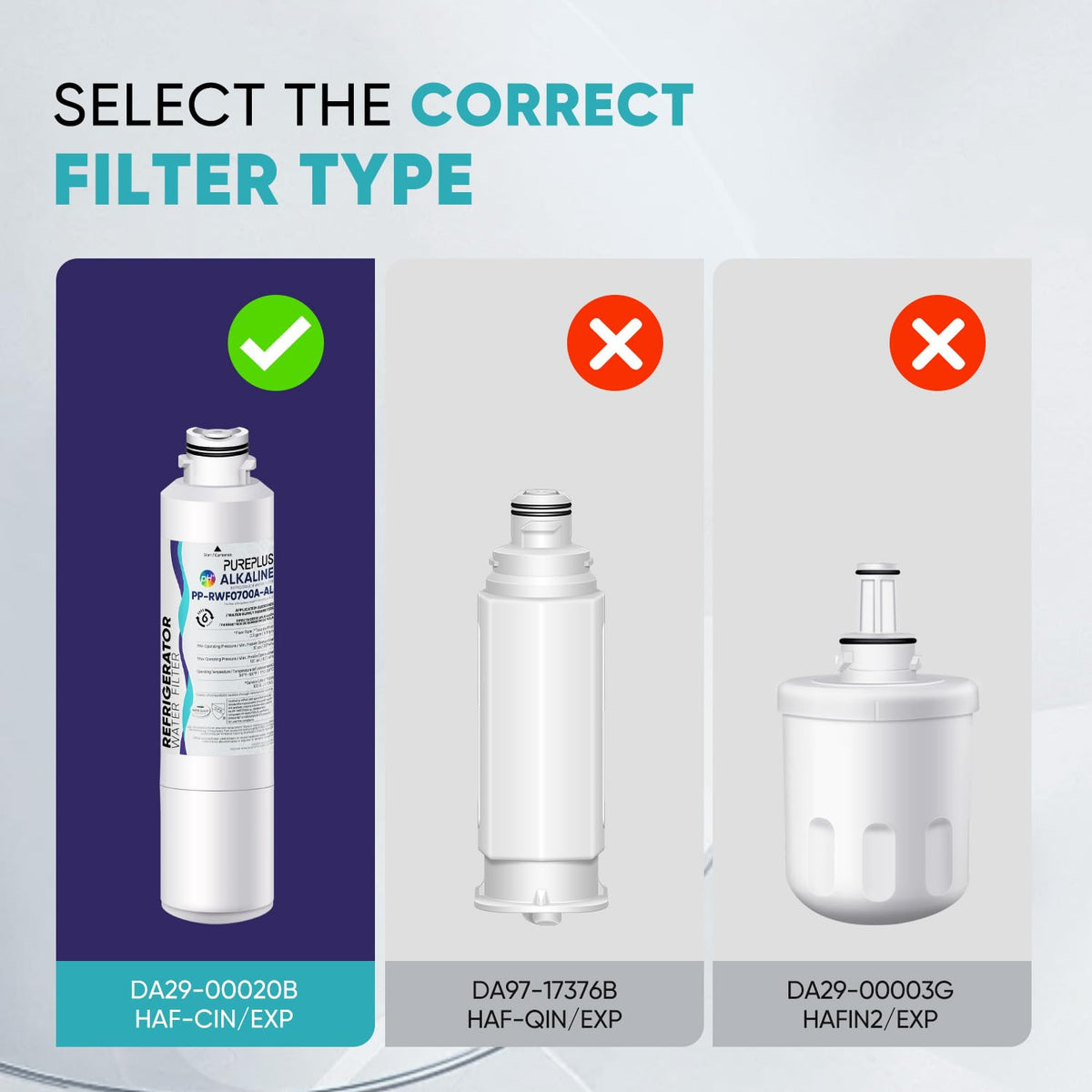 RWF0700A Water Filter Replacement for Samsung HAF-CIN/EXP 3 Pack