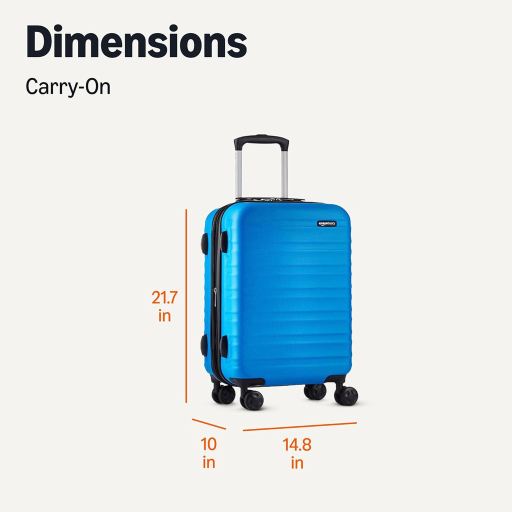 21" Hardside Carry-On Luggage with Expandable Space, Scratch-Resistant Surface, Telescoping Handle, Four