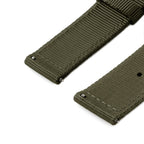 Premium Nylon Quick Release Watch Bands (Olive, 22mm)
