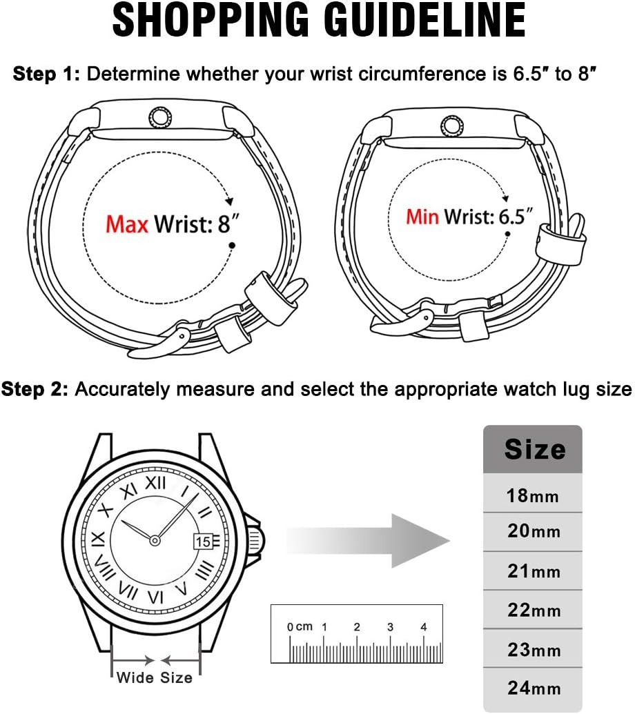 Christmas Gift Quick Release Leather Watch Bands Genuine Watch Straps for Men Women Top Grain Leather Watch Strap