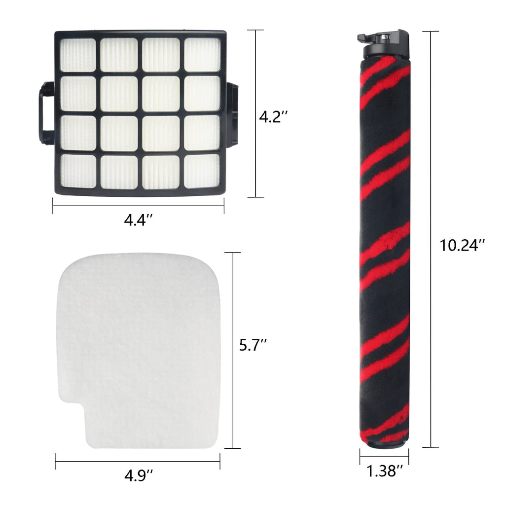 AZ3002 AZ3000 AZ3000W Filter Roller Kit Compatible with Shark Stratos