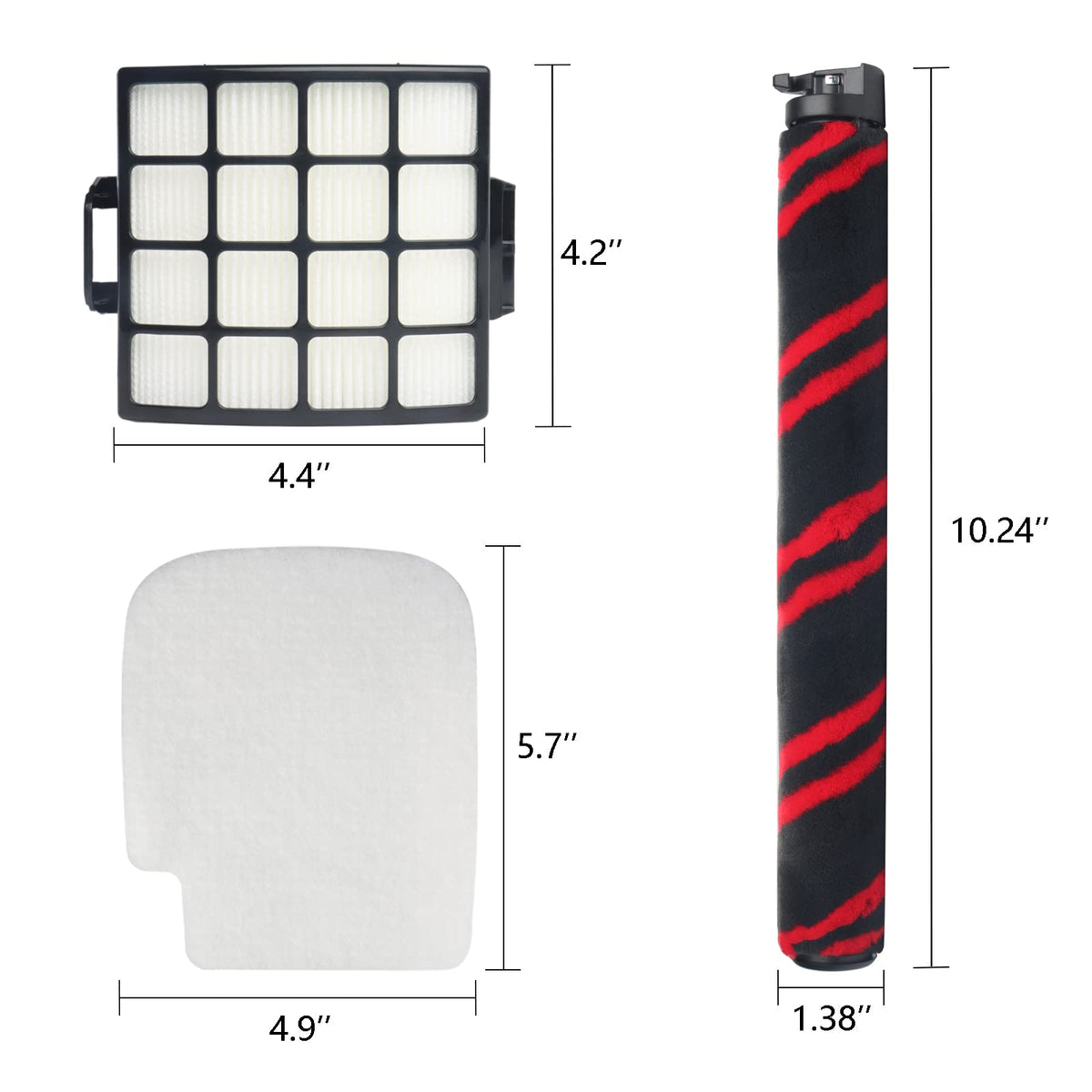 AZ3002 AZ3000 AZ3000W Filter Roller Kit Compatible with Shark Stratos