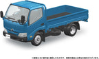 Bunka Kyozai (Aoshima) Raku Plastic Snap Kit No. 23-BE Hino Dutro Flat Body (Blue), 1/32 Scale Plastic, Color-Coded