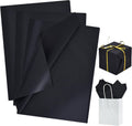 100 Sheets Black Tissue Paper Bulk, Wrapping Tissue Paper for Gift Bags, 14 x 20 Inch Gift Wrap for Halloween