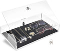 Lockable Premium Acrylic Display Cases for Collectibles with a Luxurious Removable Pad, Ideal for Showcasing