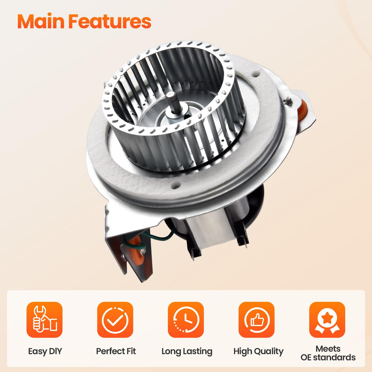 J238-150-1571, HC21ZE117-B Draft Inducer Blower Motor Assembly