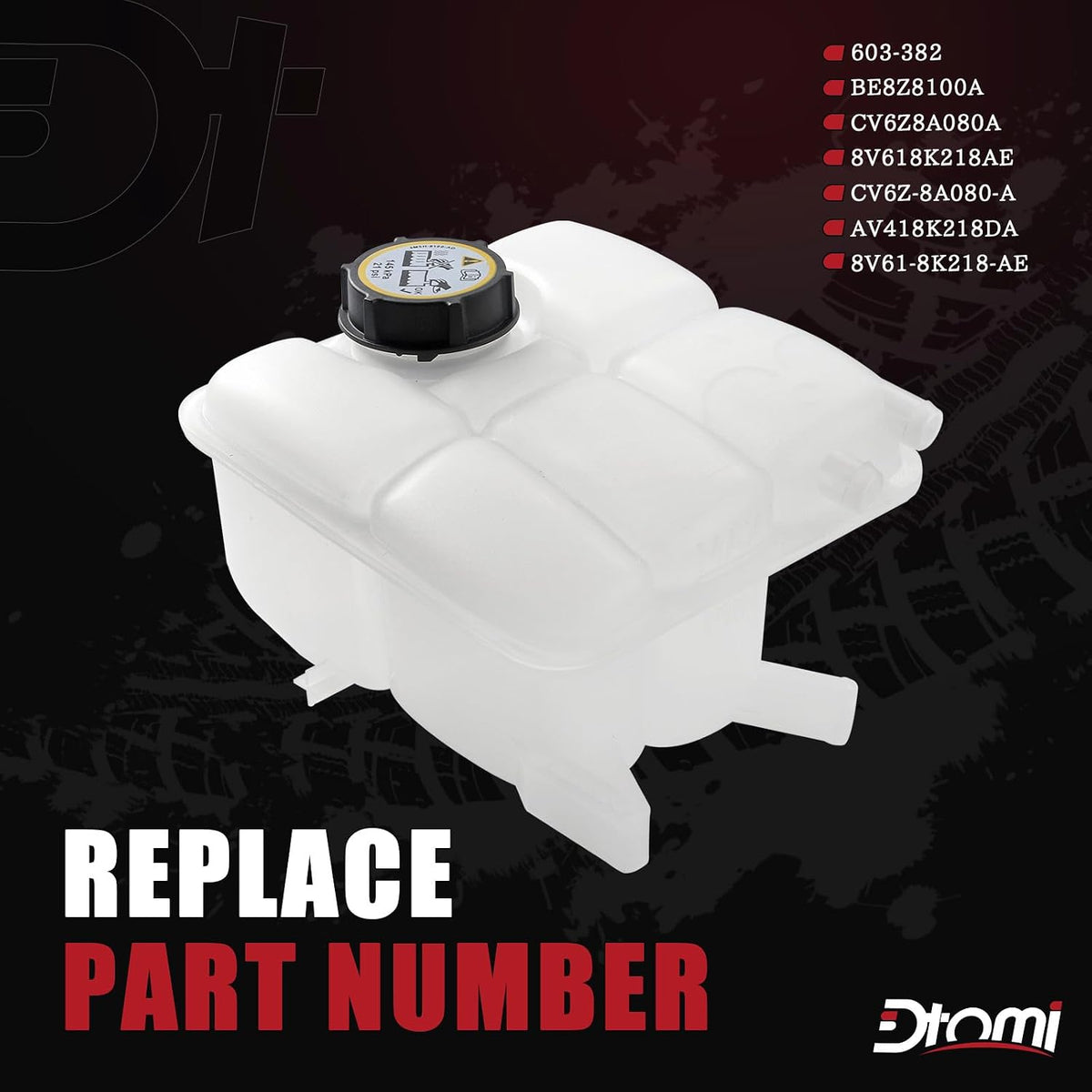 Radiator Expansion Tank, Coolant Overflow Bottle, Recovery Tank Direct Fit