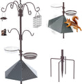 83" Squirrel Proof Bird Feeder Pole Kit with Metal Baffle