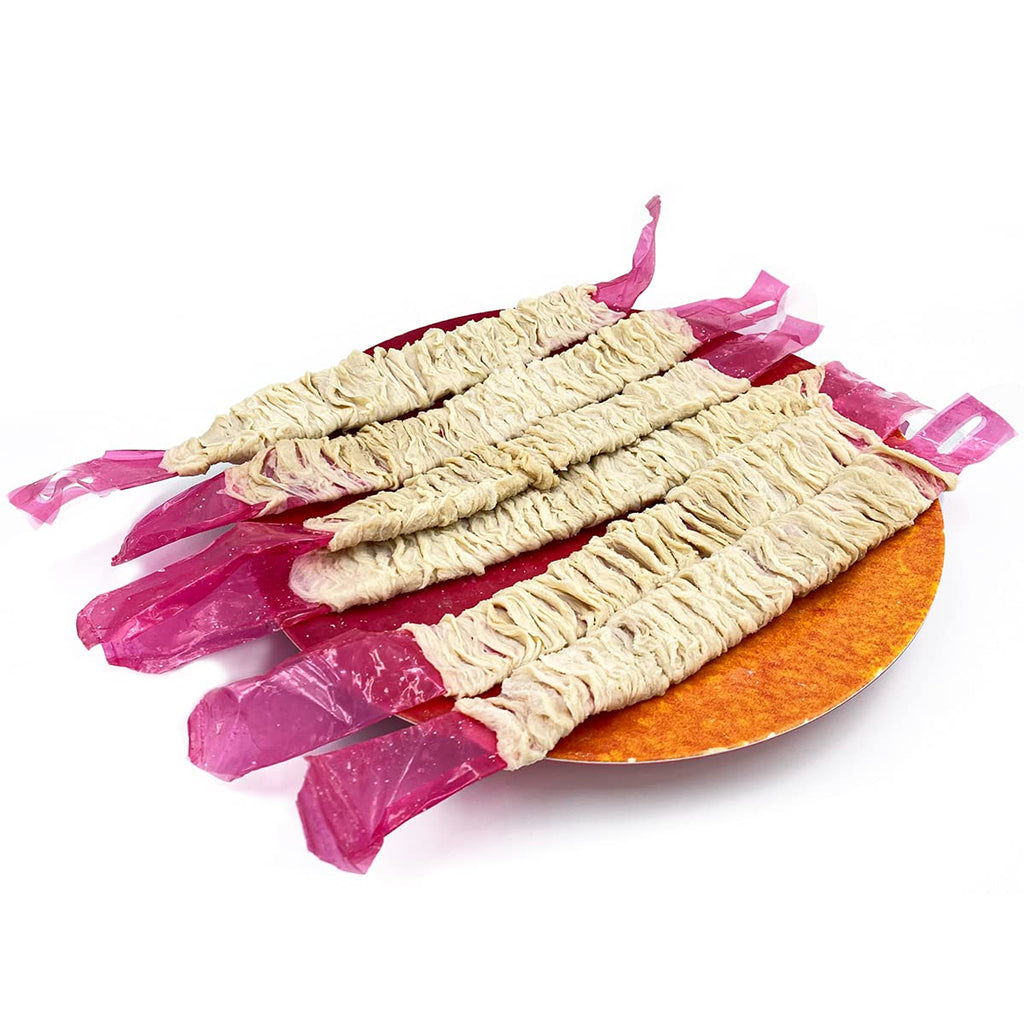 Pre-Tubed Sausage Hog Casings, 32 To 35 MM, Makes 50 Lb Meat, North American Edible Natural Casing For Pork Links