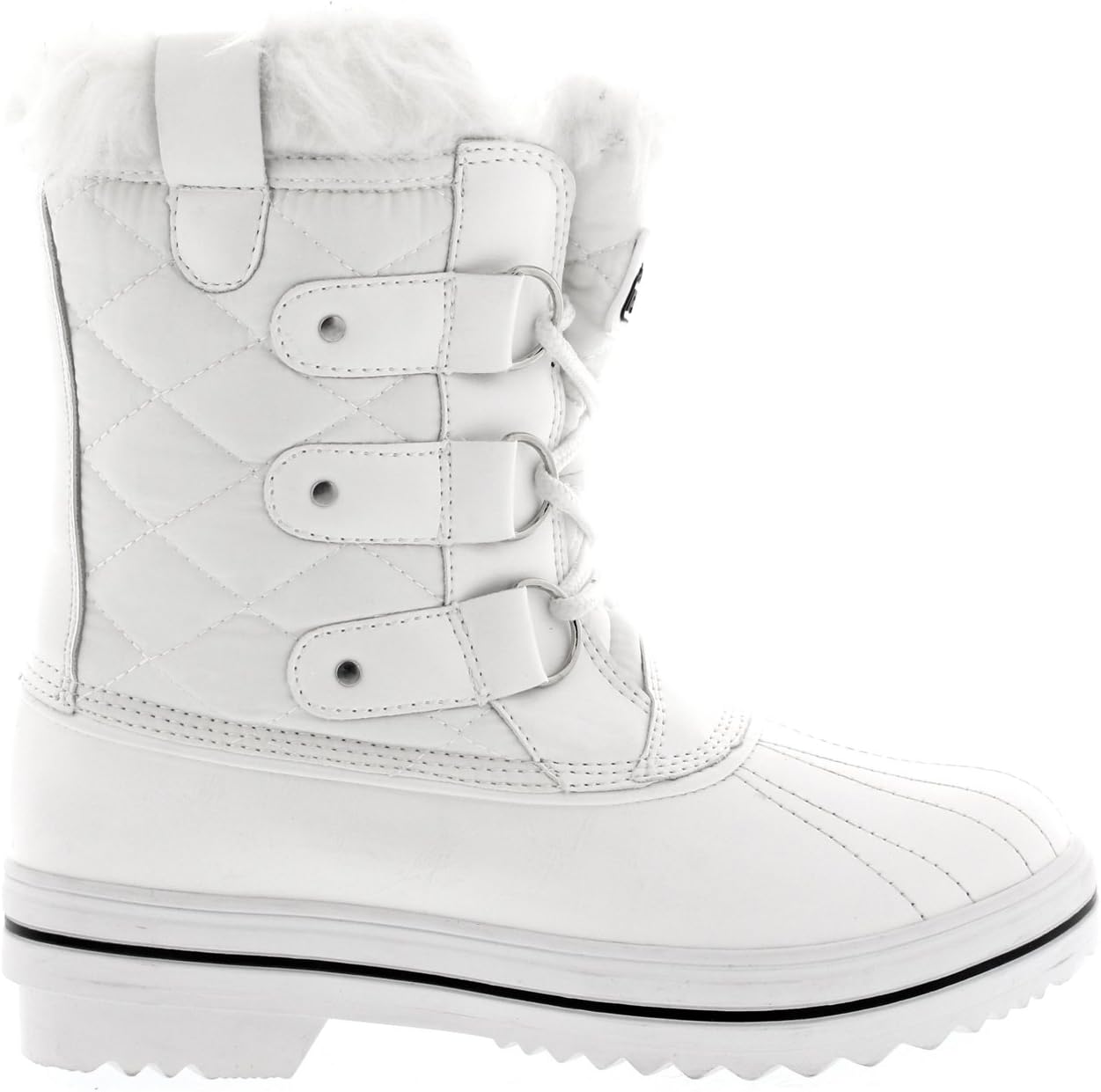 Womens Snow Boot Quilted Short Winter Snow Rain Warm Waterproof Boots