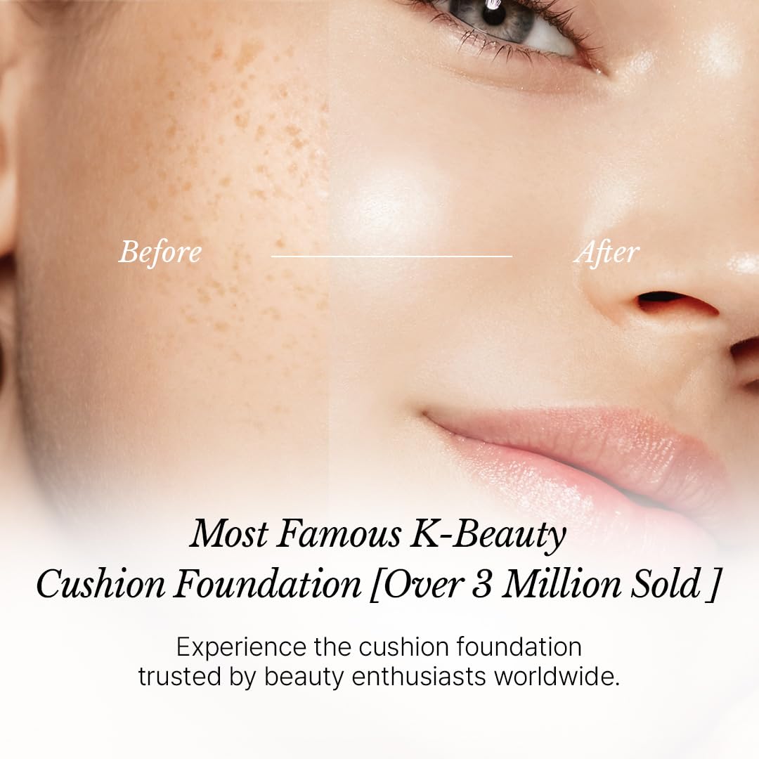 [CHALLANS de PARIS] Cushion de Lunar Excellence Cushion Foundation – 23 Medium Beige | Long-Wear, Buildable Coverage