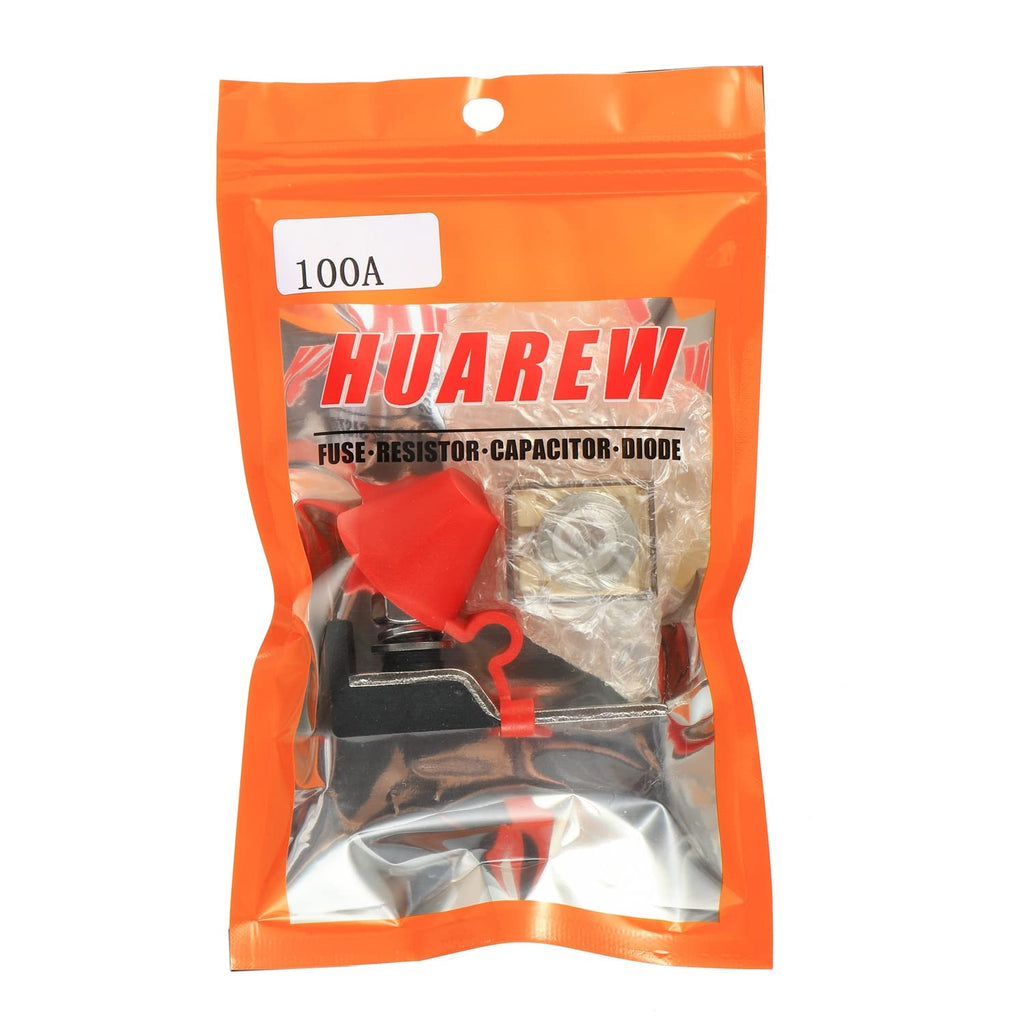 100 AMP MRBF Terminal Block Fuse Holder Single Stud 5/16" (M8) Compact Rated Battery Fuse 100A