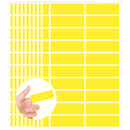 Color Coding Labels,400 PCS 1" x 3" Yellow Rectangular Colored Labels Stickers