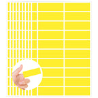 Color Coding Labels,400 PCS 1" x 3" Yellow Rectangular Colored Labels Stickers