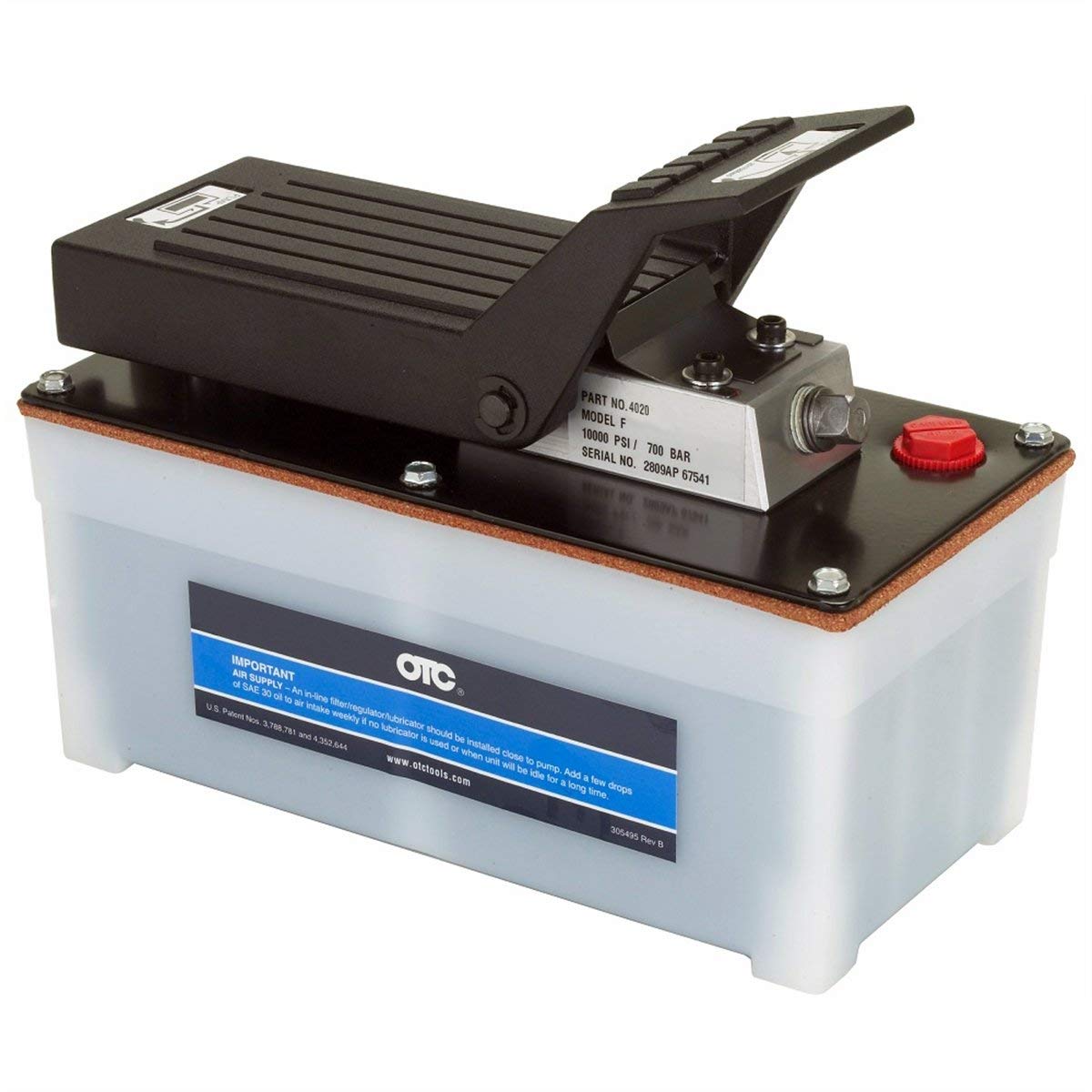 OTC 4020 Air Powered Hydraulic Pump with Foot Control