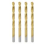 Workkyma #56 M35 Cobalt Drill Bit 135° Titanium Coated HSS 4Pcs