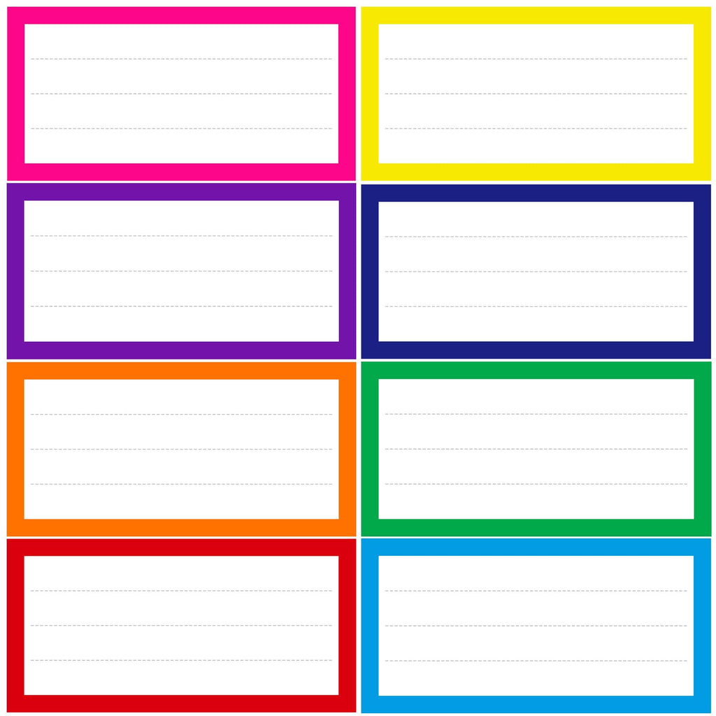 6 x 3 inch Large Moving Labels for Boxes, 180 Pcs 8 Color Coded Moving Stickers, Waterproof Blank Moving Boxes Labels