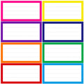 6 x 3 inch Large Moving Labels for Boxes, 180 Pcs 8 Color Coded Moving Stickers, Waterproof Blank Moving Boxes Labels
