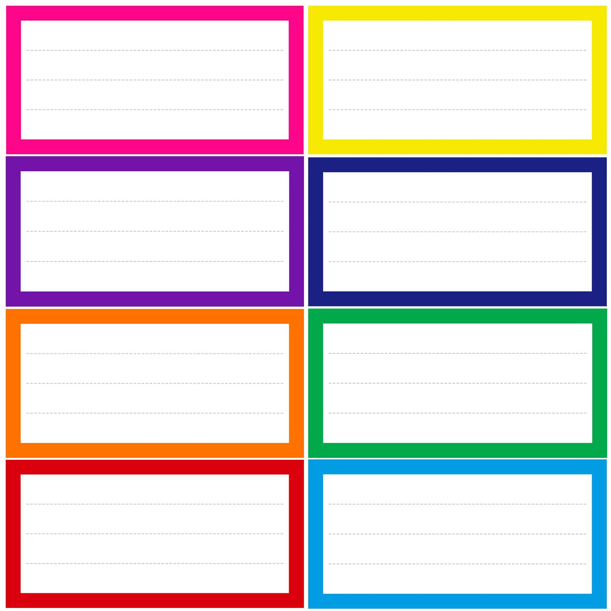 6 x 3 inch Large Moving Labels for Boxes, 180 Pcs 8 Color Coded Moving Stickers, Waterproof Blank Moving Boxes Labels
