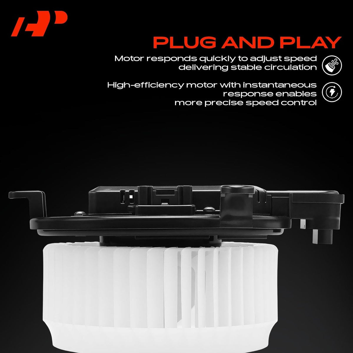 A-Premium Front HVAC Heater Blower Brushless Motor with Fan Cage