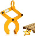 Pallet Puller,1T/2205 LBS Capacity Pallet Jack Puller,Heavy Duty Single Scissor Clamp for Forklift Chain,Pulling