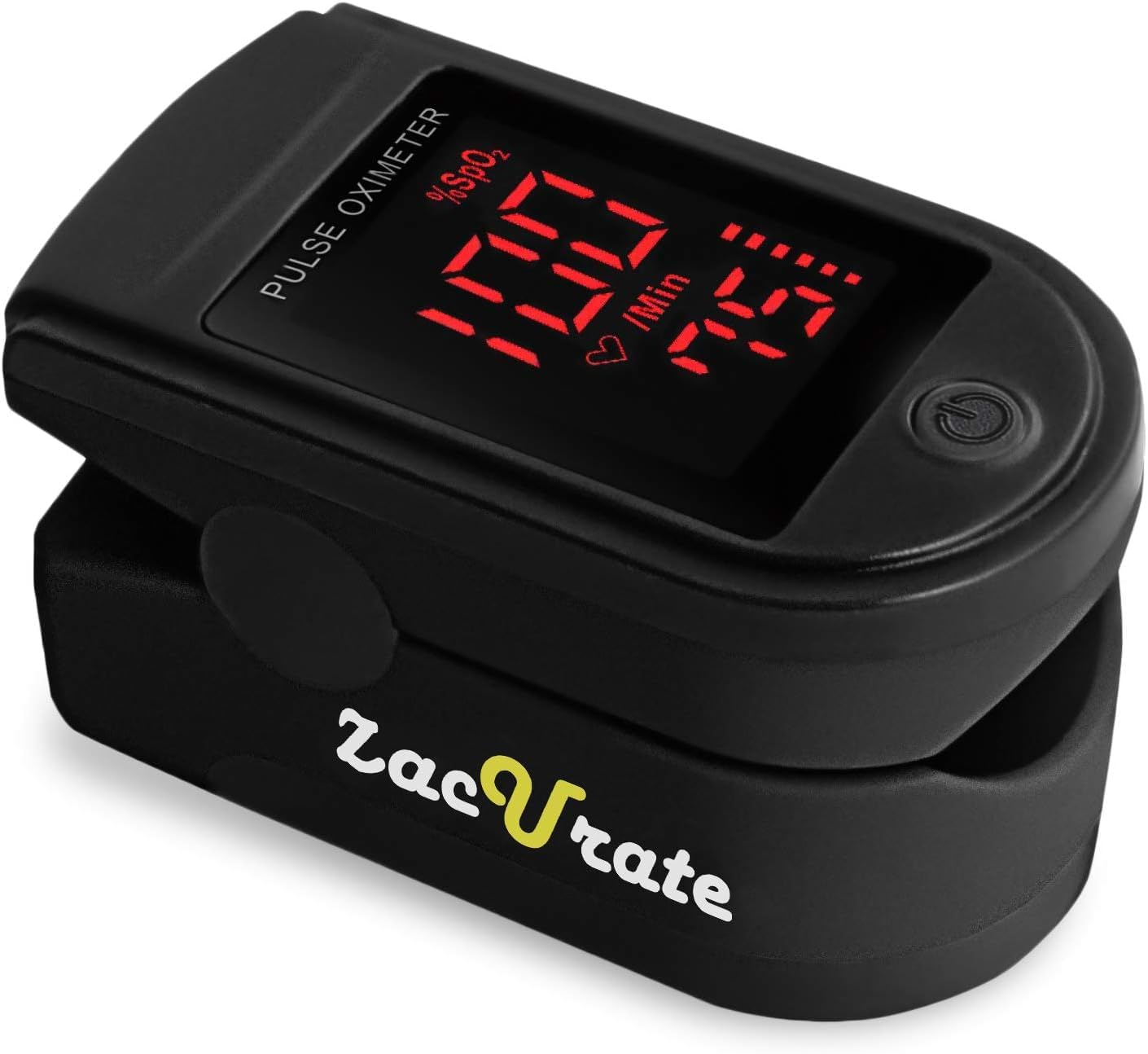 500 Series Fingertip Pulse Oximeter Blood Oxygen Saturation Monitor with Silicon Cover, Batteries and Lanyard, Royal