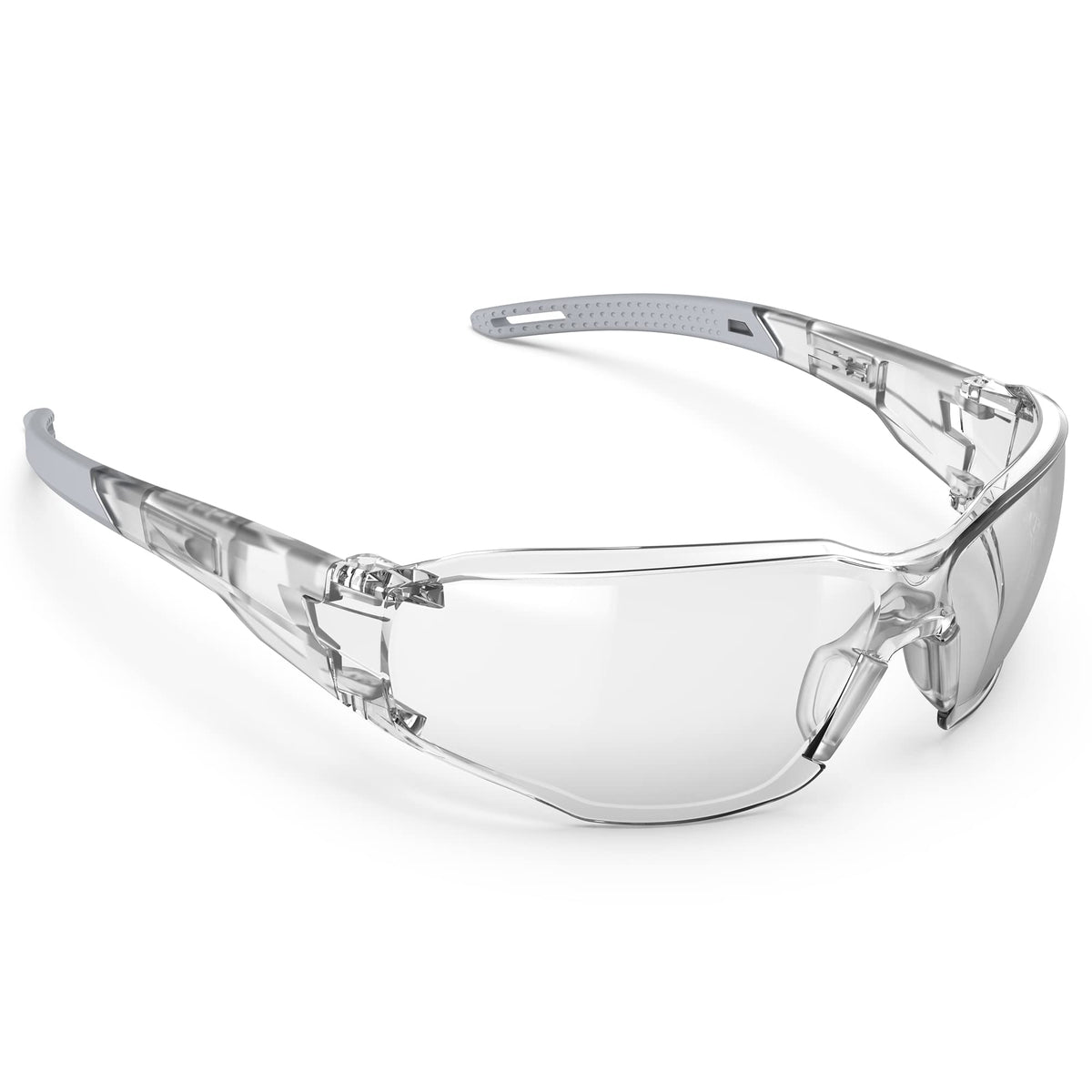 Clear ANSI Z87.1 Safety Glasses Eye Protection Goggles (Grey)