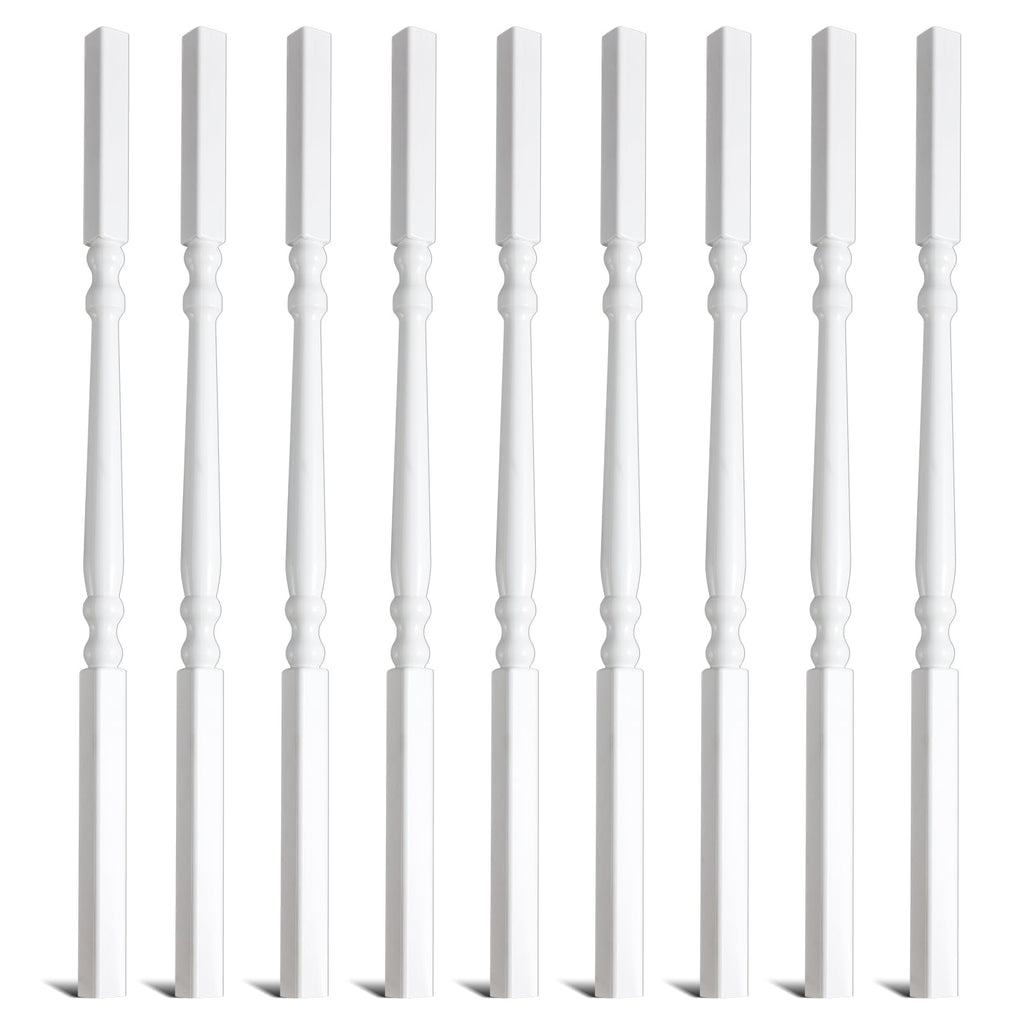 Vinyl Railing Spindles, 1 1/4" Sq X 34", Vinyl Railing, 9 Pack