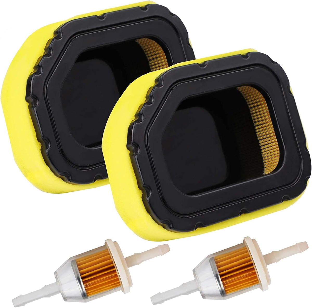 HOODELL 2 Pack 32 083 03 Air Filter Fit Kohler Courage Engine SV710 SV715 SV720 SV730 SV735 SV740 Lawn Mower, Replace 32 083 05-S Pre Cleaner 32 883 03-S1 Air Filter