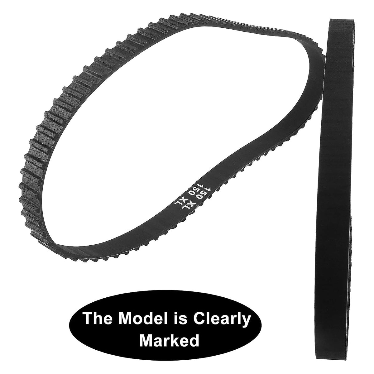 2Pcs 150XL037 Timing Belt, 75T 10mm Cog Drive Belt