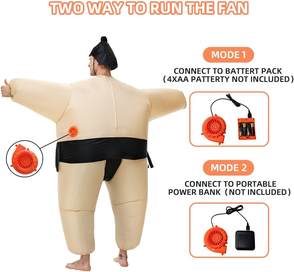 Inflatable Sumo Wrestling Suits, Sumo Costume Adult, Blow up Costume, Inflatable Halloween Costumes for Men/Women