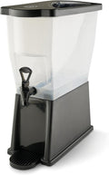 3 Gallon Slim Plastic Beverage Dispenser with Base