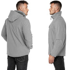 Men's Softshell Jacket Waterproof Fleece Rain Shell Coat