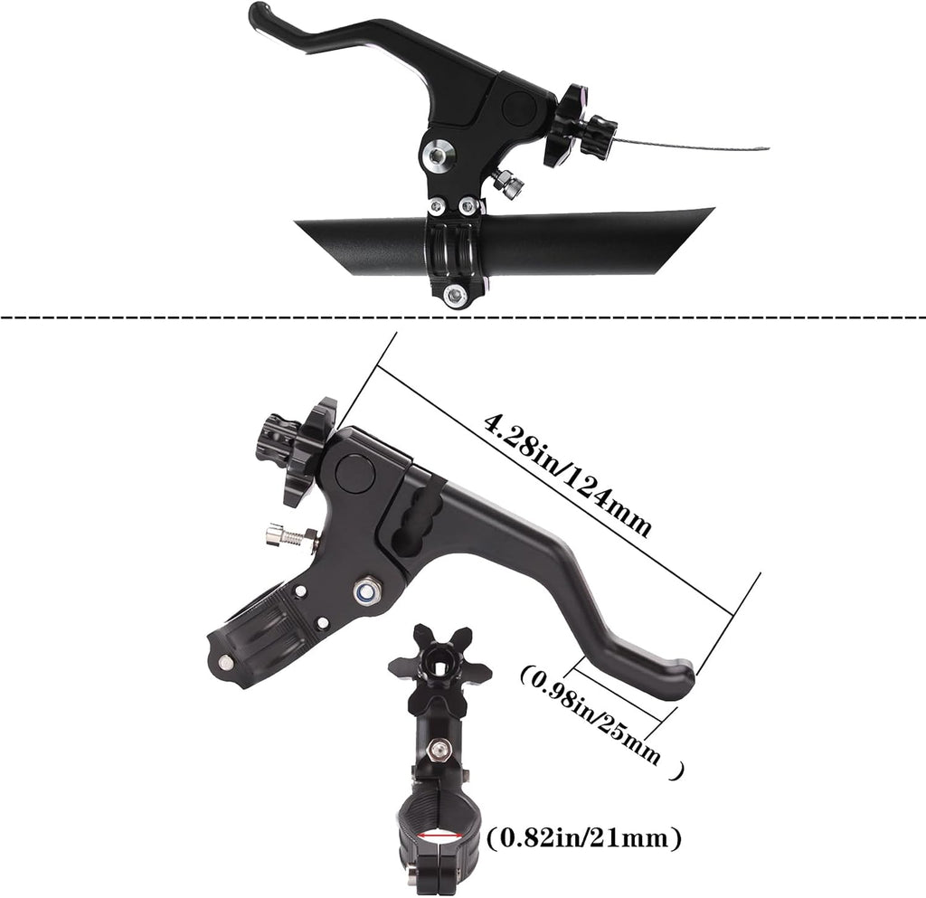 CNC Short Stunt Clutch Lever 22mm 7/8" Handlebar Universal Stunt Clutch Lever Motorcycle Dirt Bike for for CFR250R CFR450R CFR450X CFR250X XR250 (Black)