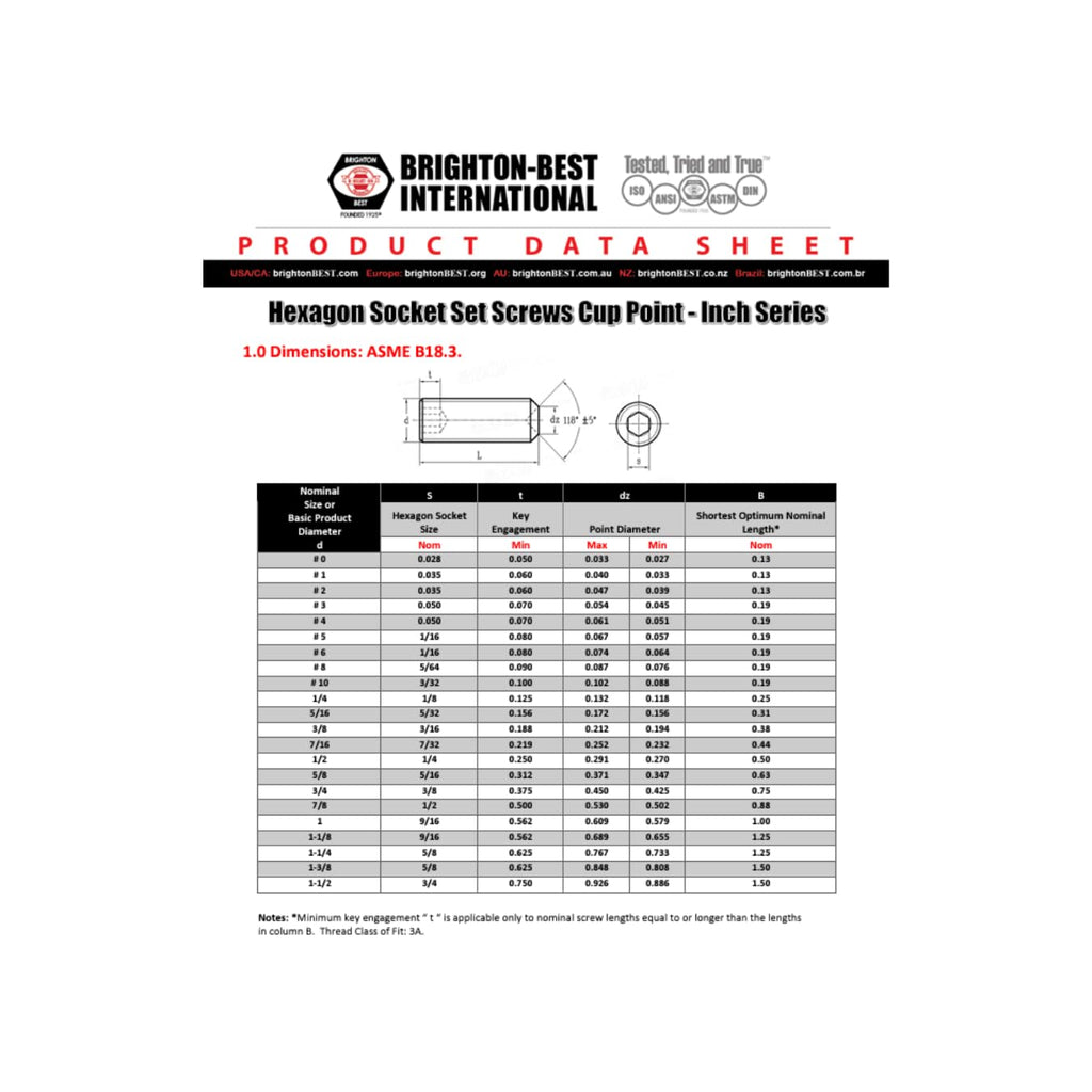 INFAST Socket Set Screws Cup Point - Black Oxide 5/16-18X3/8 (25 Pack)