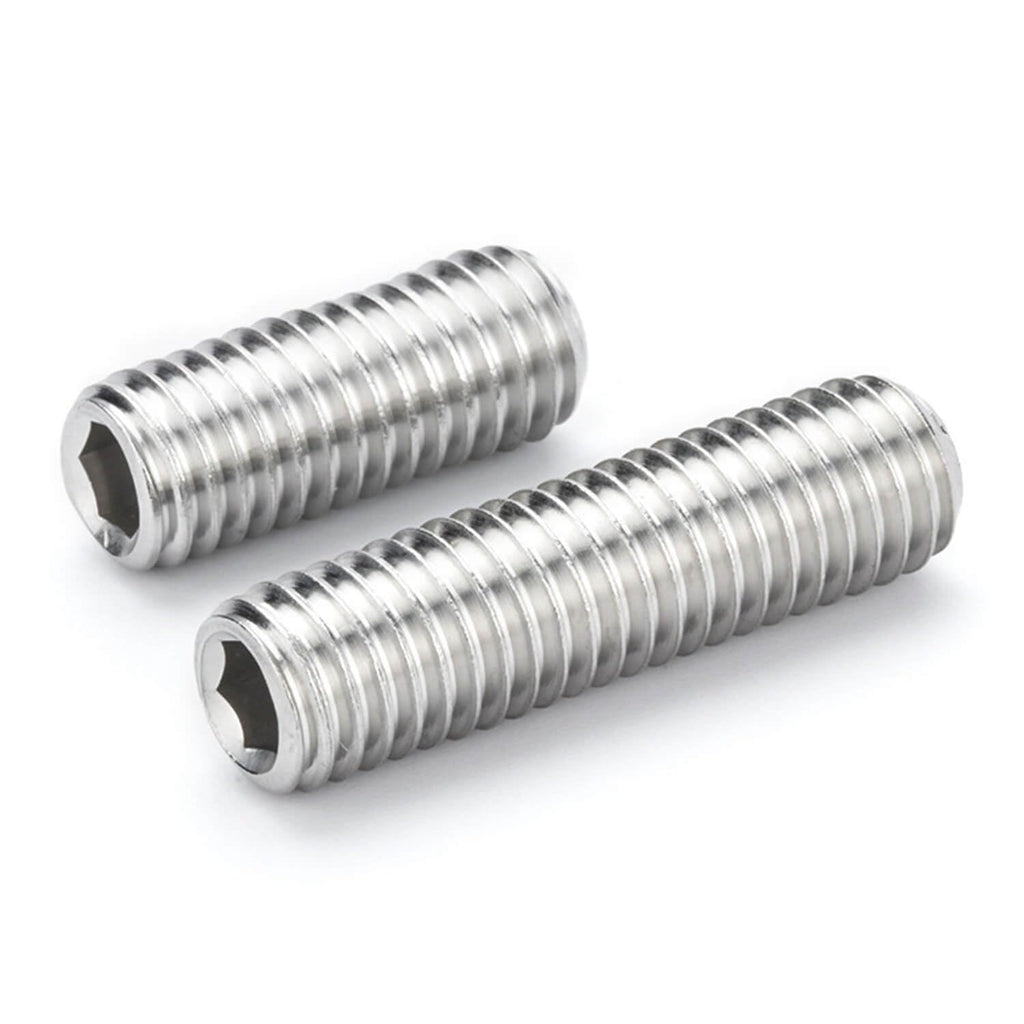 3/8-16 x 3/4'' (10 Pack) Set Screws, 304 Stainless Steel 18-8, Internal Hex Head Allen Drive Cup Point Screws (with Hex Key Wrench)