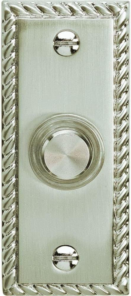 Carlon Dh1667nl Wired Push Button Door Chime, Solid Brass