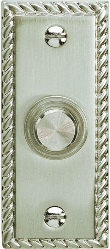 Carlon Dh1667nl Wired Push Button Door Chime, Solid Brass