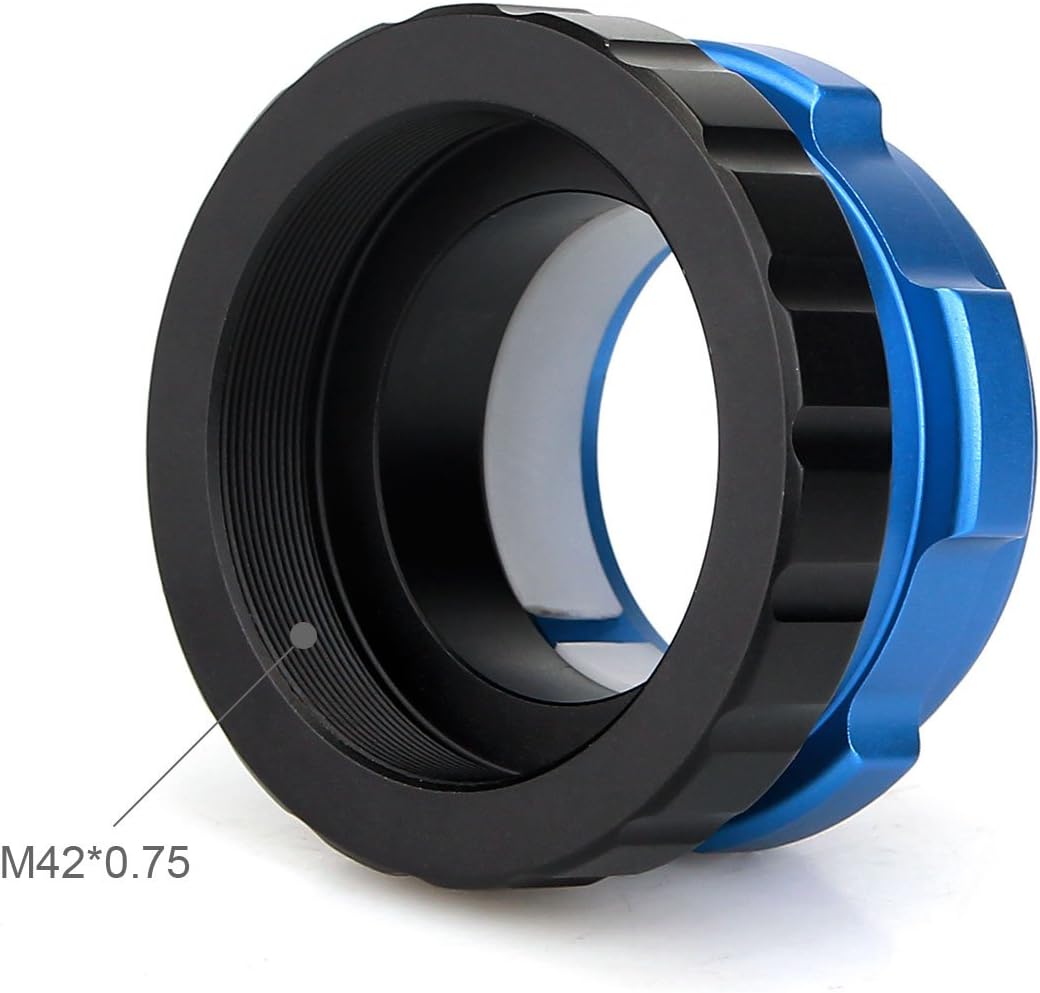 Telescope Eyepiece Adapter 1.25 inches Astronomy Accessories Coaxial Lock PETF Material Inner Ring | for All 1.25''