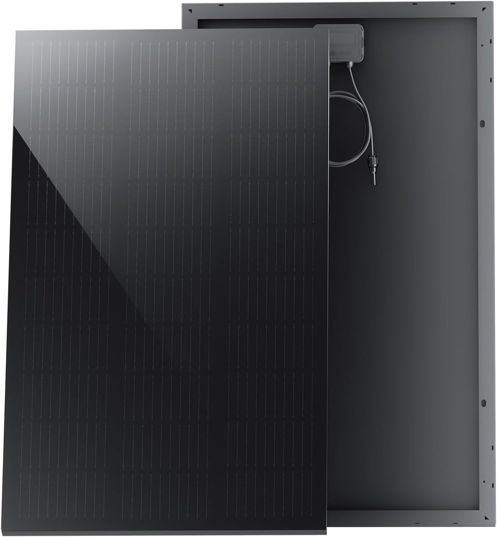200 Watt Solar Panel - 2PCS 100W Solar Panels with Frameless Design | 25% High-Efficiency 100w solar panel for RV