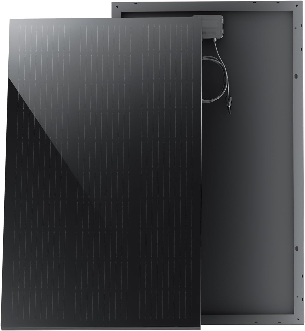 200 Watt Solar Panel - 2PCS 100W Solar Panels with Frameless Design | 25% High-Efficiency 100w solar panel for RV