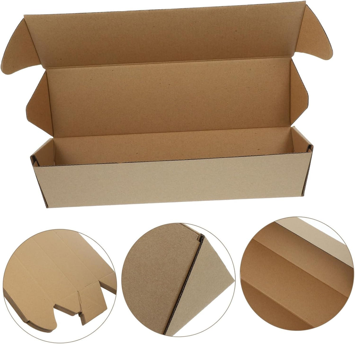10pcs Triangle Kraft Paper Mailing Tubes for Documents Storage