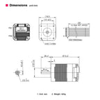 NEMA17 Integrated Servo Stepper Motor,CAN Bus,Absolute Encoder,Controller