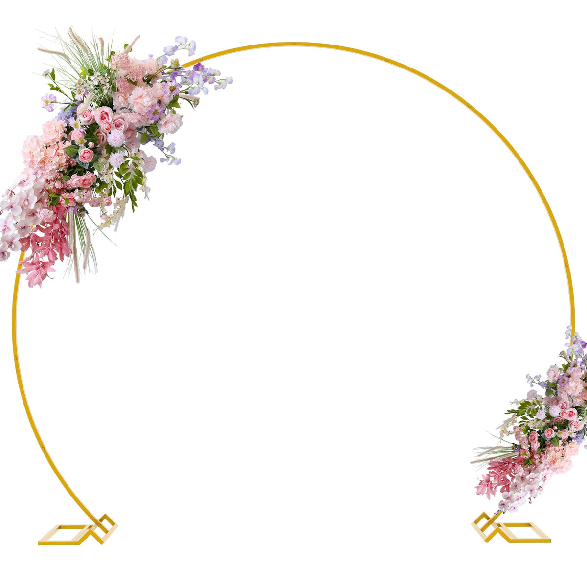 Round Backdrop Stand 8ft, Round Balloon Arch Stand, Gold Circle Arch