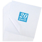 20 Pack Clear Transfer Tape, Contact Paper Decal Transfer Sheet Low Tack Ease Paper Transfer Tape for Craft