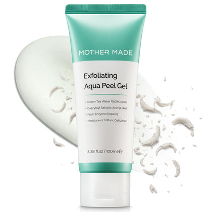 LHA Green Tea Exfoliating Aqua Peel Gel, Deep Pore Face Exfoliant, Gentle Facial Exfoliator, Dead Skin Remover