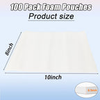 XHmax 100PCS 8x10Inch Cushioning Foam Pouche for Moving and Storing
