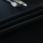 90x132 Inch Black Tablecloth for 6-8 Foot Rectangle Tables