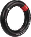 Rappel Ring Connector, Detachable Connector for Rock Climbing, Arborist, Hammock Connection Point, 12mm Opening (Black)