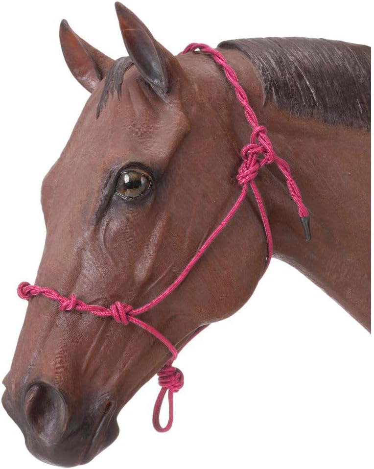 Tough1 Knotted Rope Halter with Twisted Crown